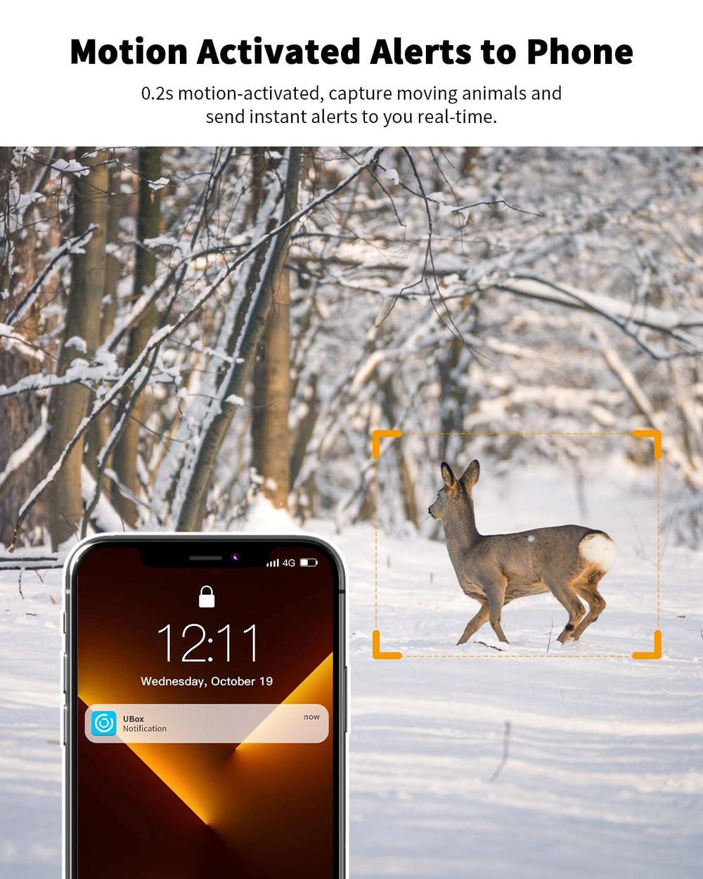 Oculview cellular trail camera motion alerts capture movement with smart filtering to minimize false alarms.
