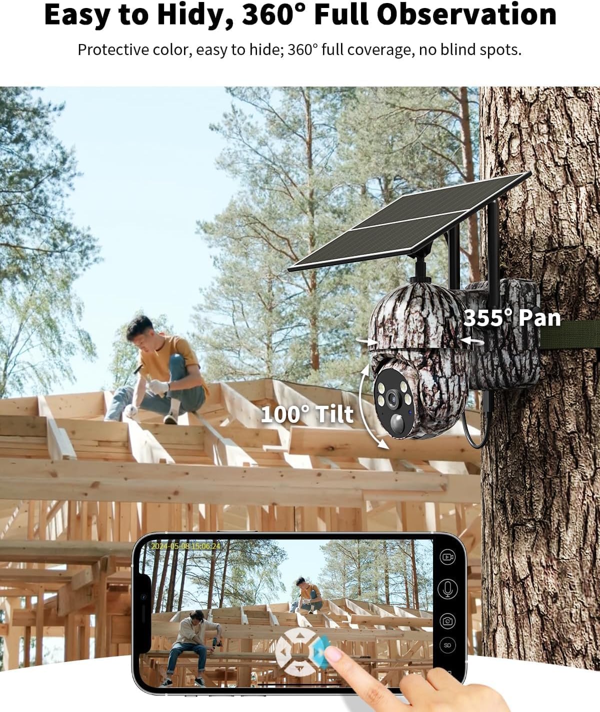 OCULVIEW live streaming app view shows real-time surveillance from anywhere.