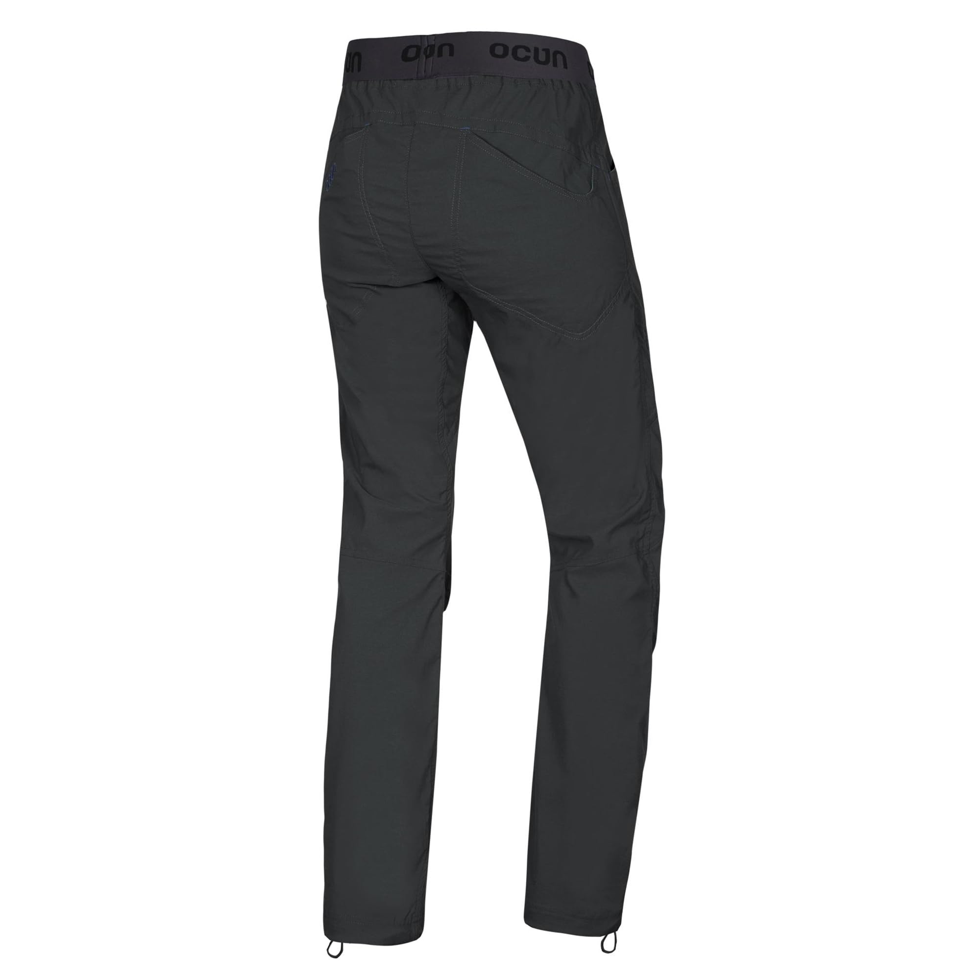 Ocun Mania fabric detail emphasizes breathable weave and wrinkle-free material for versatile climbs