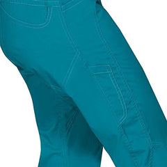 Ocun Men’s Mania Eco Pants waistband detail shows elastic waist for all-day comfort.
