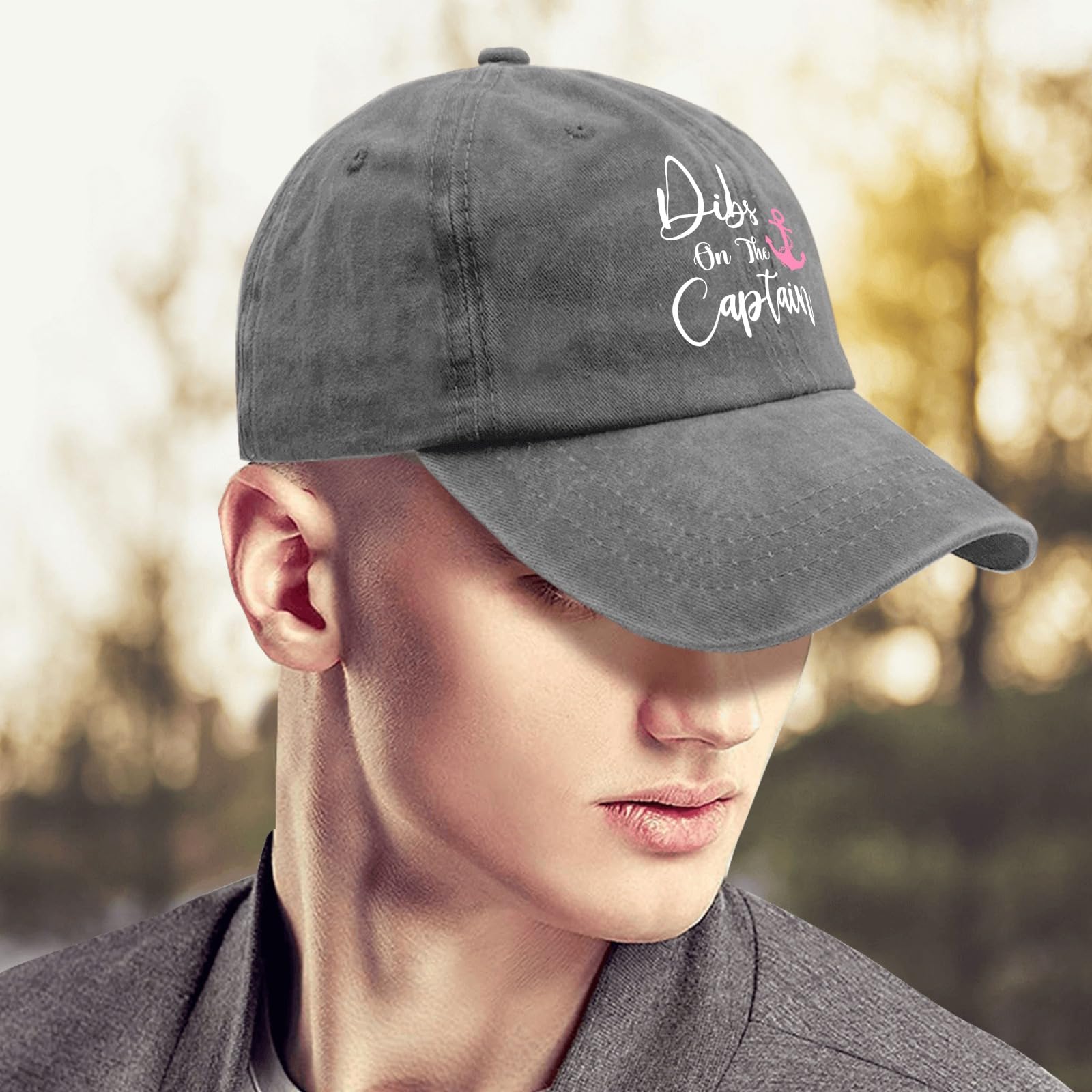 ODCRAT Captain Baseball Cap stitching texture adds rugged character.
