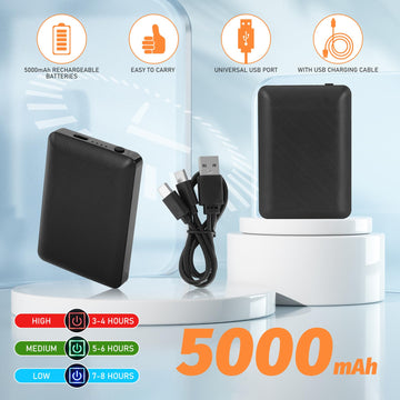 Oddfah heated gloves battery compartment exposed for easy charging.