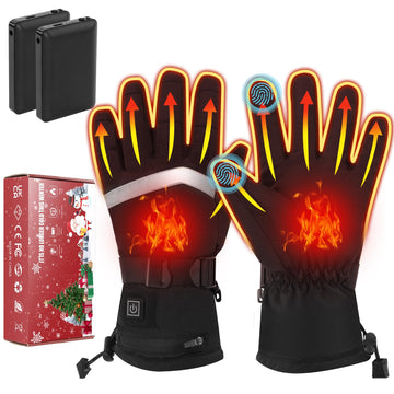 Oddfah heated gloves front view show ergonomic warmth for winter