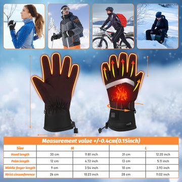 Oddfah heated gloves in use during winter activities like skiing and cycling