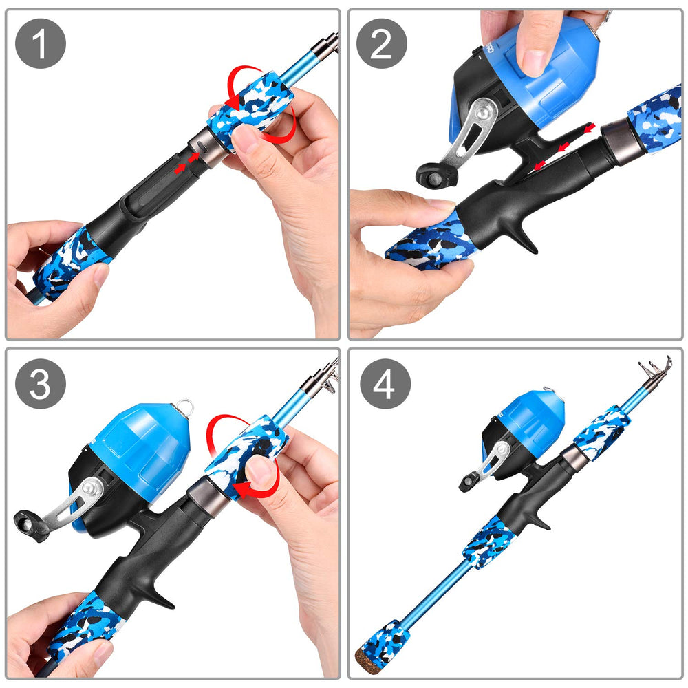 ODDSPRO 1.2m size closeup highlights compact beginner pole