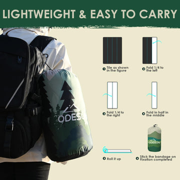 ODESUN down-alternative blanket gift-ready packaging ideal for outdoor enthusiasts.