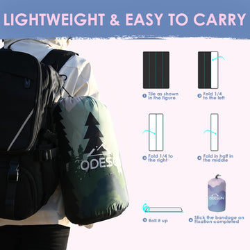ODESUN Puffy blanket gift-ready packaging makes a thoughtful outdoor gift.
