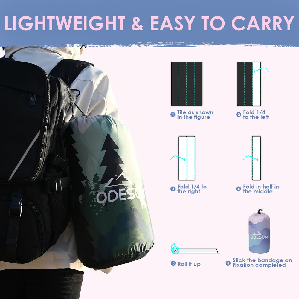 ODESUN Puffy blanket gift-ready packaging makes a thoughtful outdoor gift.