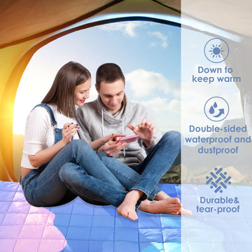 ODESUN Puffy blanket waterproof-tear-resistant fabric ready for rugged outdoor use.