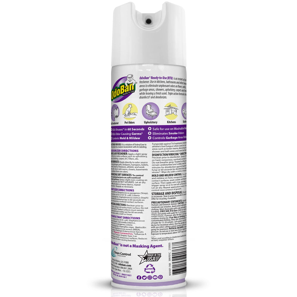 OdoBan ready-to-use multi-surface cleaner for countertops, floors, and fabrics.