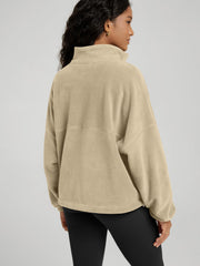 ODODOS polar fleece jacket with side pockets for essentials on the go