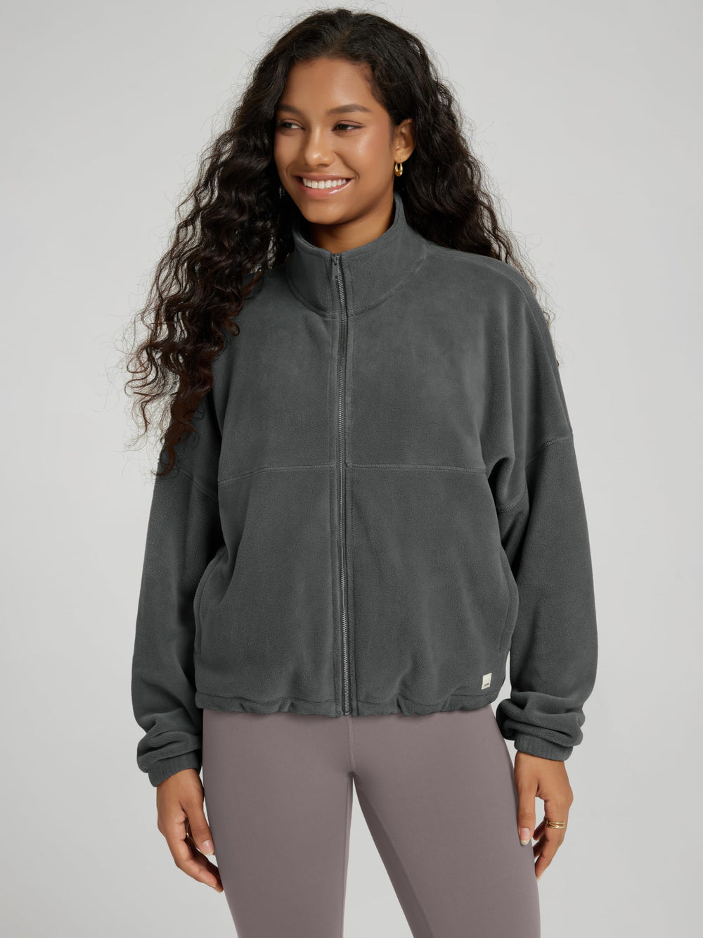 ODODOS Polar Fleece close-up shows soft brushed texture and low-pilling comfort.