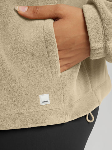 ODODOS fleece jacket with deep pockets for hands and essentials.