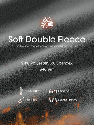 ODODOS polar fleece side pockets design enabling easy access and warmth.