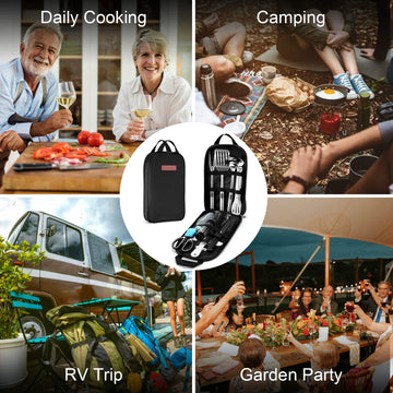 Odoland wine opener for effortless outdoor drink service