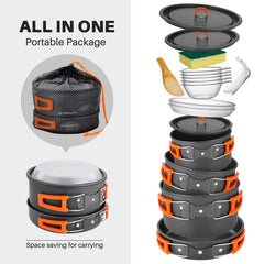 Odoland 2L pot ideal for boiling water on hikes.