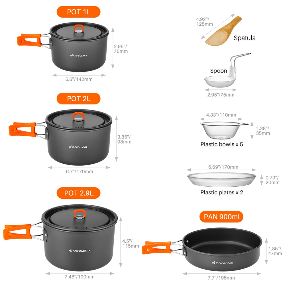 Odoland frying pan for quick camp breakfasts and sautéed meals.