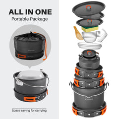 Odoland 2.9L pot – large capacity for family camp meals.