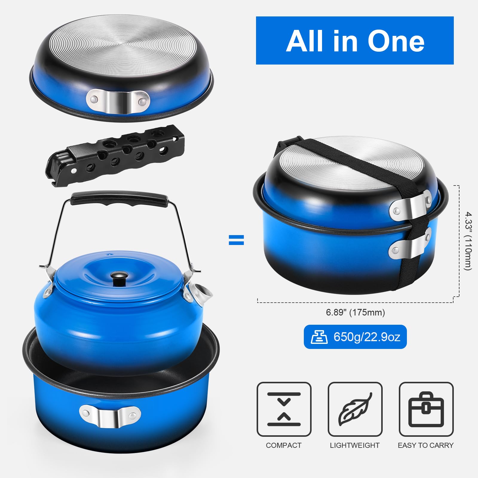Odoland mesh bag keeps cookware organized during trips