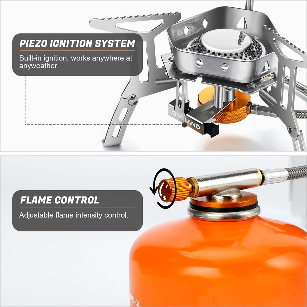 Odoland aluminum-stainless-steel construction for durable outdoor stove use