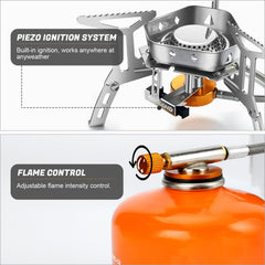 Odoland aluminum-stainless-steel construction for durable outdoor stove use
