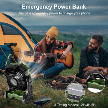 Odoland anti-drop PP shell keeps the unit durable in outdoor conditions.