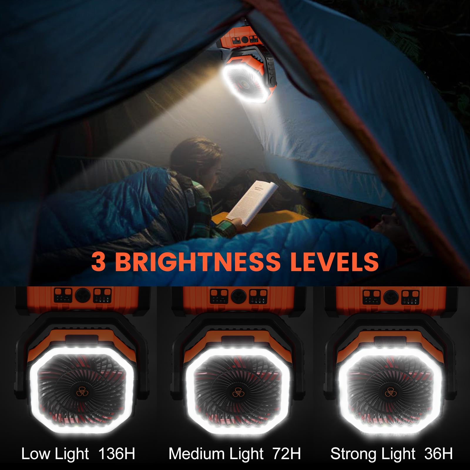 Odoland lantern brightness settings for soft camp lighting