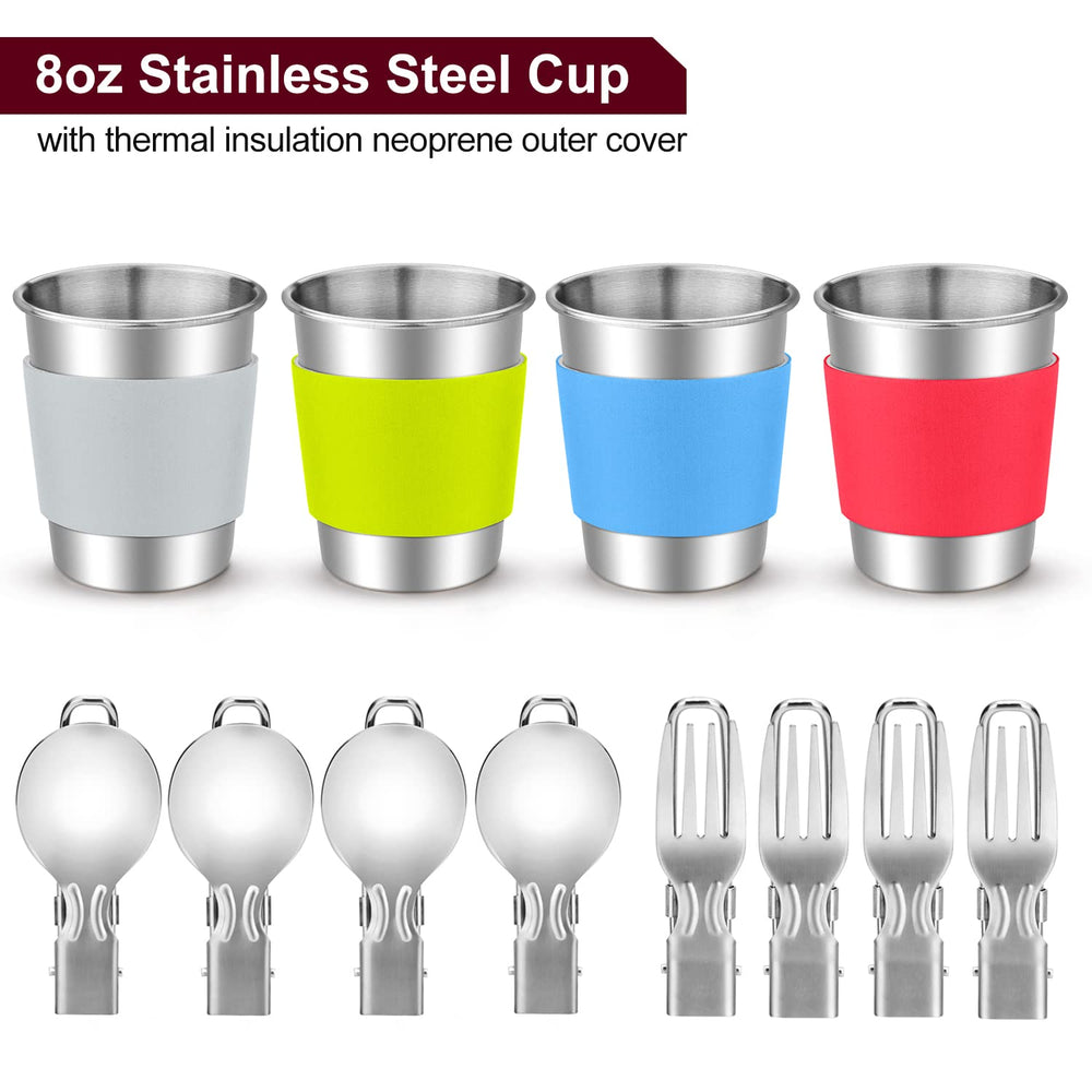 Odoland cups provide compact 9.6 oz portions for drinks and soups outdoors.