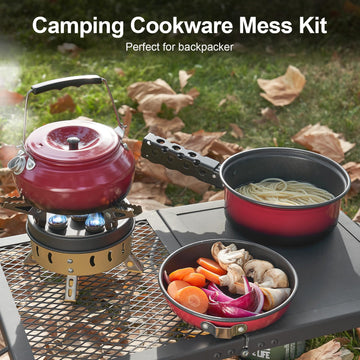 Odoland camping cookware kettle boiling water for hot drinks on the go