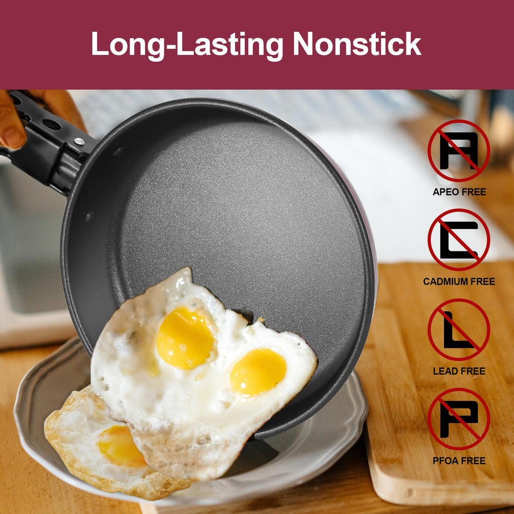 Odoland camping cookware in-use image shows kettle steaming and meals on the go