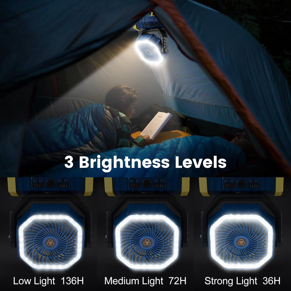 Odoland camping fan storage bag highlights portability and storage convenience