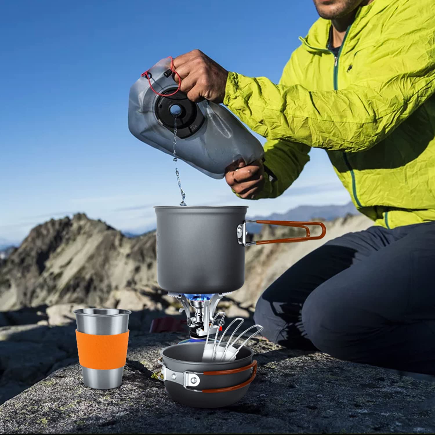 Odoland carry bag keeps cookware organized for camping trips
