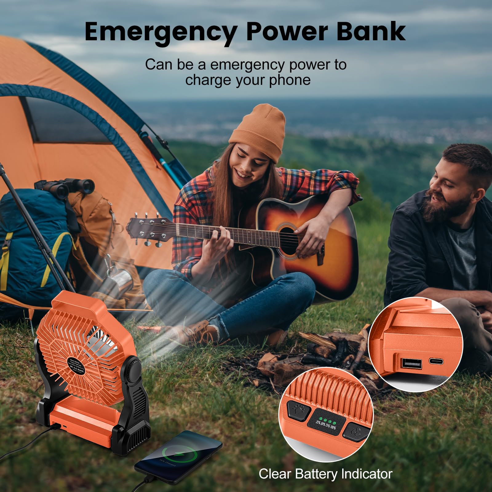 Odoland compact design fits in a backpack for easy camping transport.