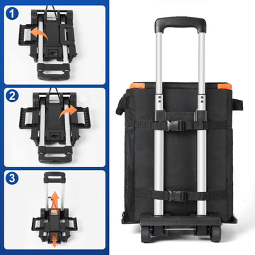 Odoland collapsible soft cooler bag detached for versatile transport