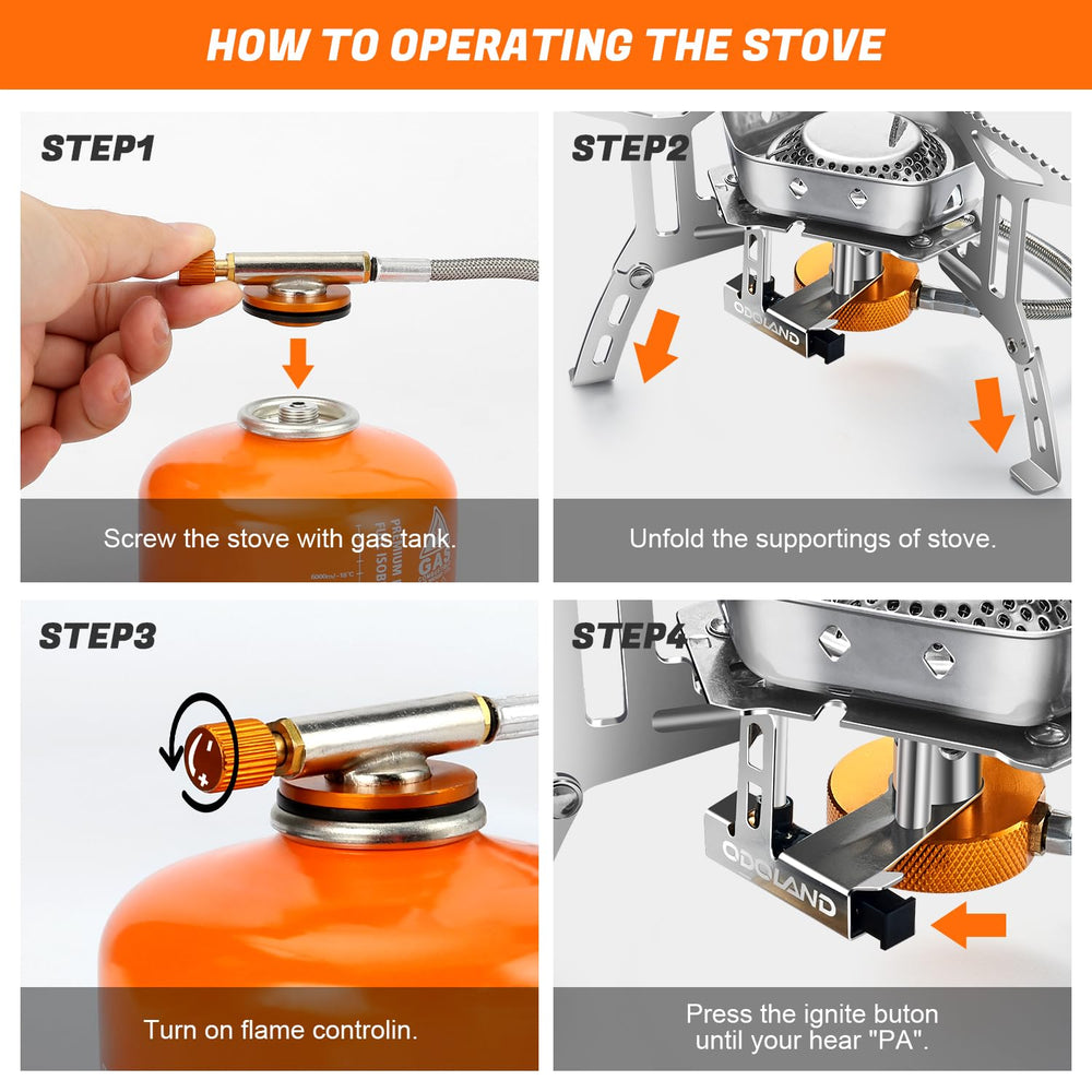 Odoland flame controller on stove aiding precise heat management.