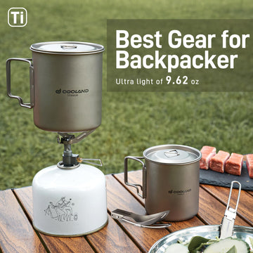 Odoland foldable handles with mesh bag – compact carry for adventures.