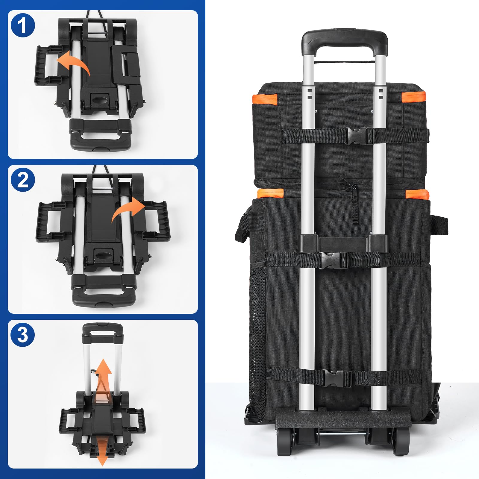 Odoland heavy-duty 600D exterior protects contents outdoors.