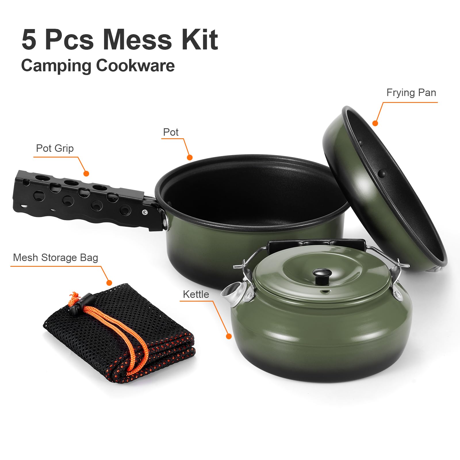 Odoland kettle steaming, perfect for hot beverages on hikes.