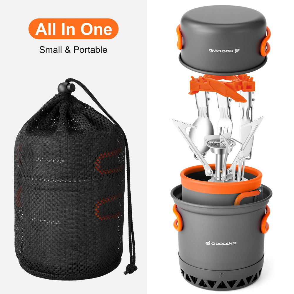 Odoland mesh bag keeps kit organized for easy packing.