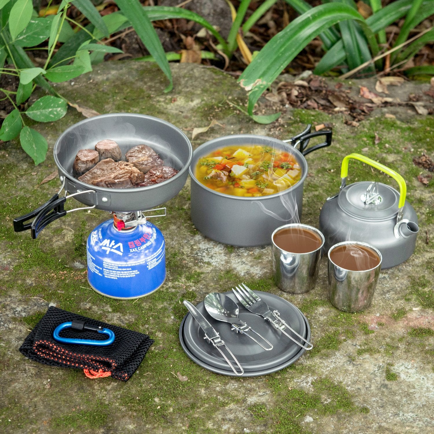 Odoland mesh carry bag – organized storage for all components.
