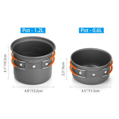 Odoland nonstick aluminum pots heat quickly for efficient cooking