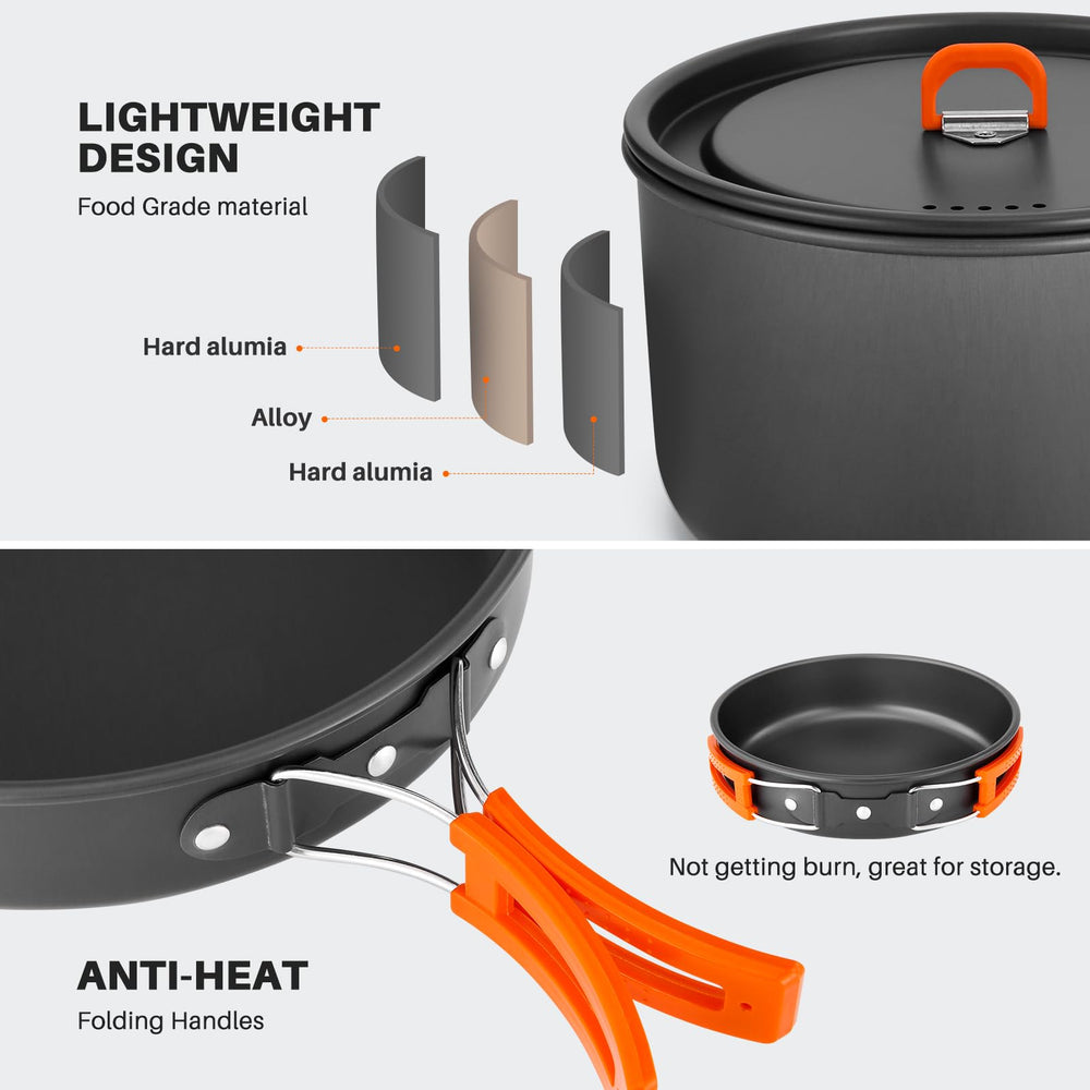 Odoland plastic bowls and soup spoon in compact kit for picnics.