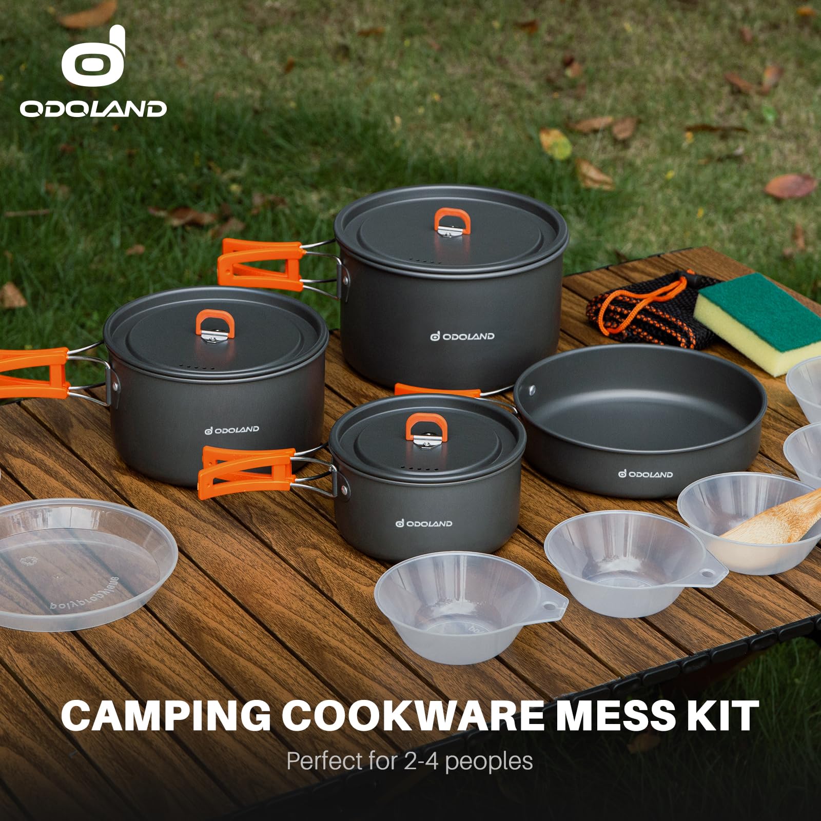 Odoland plastic bowls for mess-free serving at camp.
