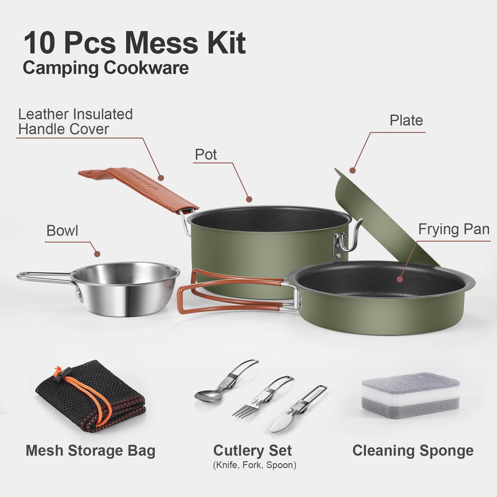 Odoland stainless steel camping bowl for versatile meals and durability