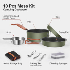 Odoland stainless steel camping bowl for versatile meals and durability
