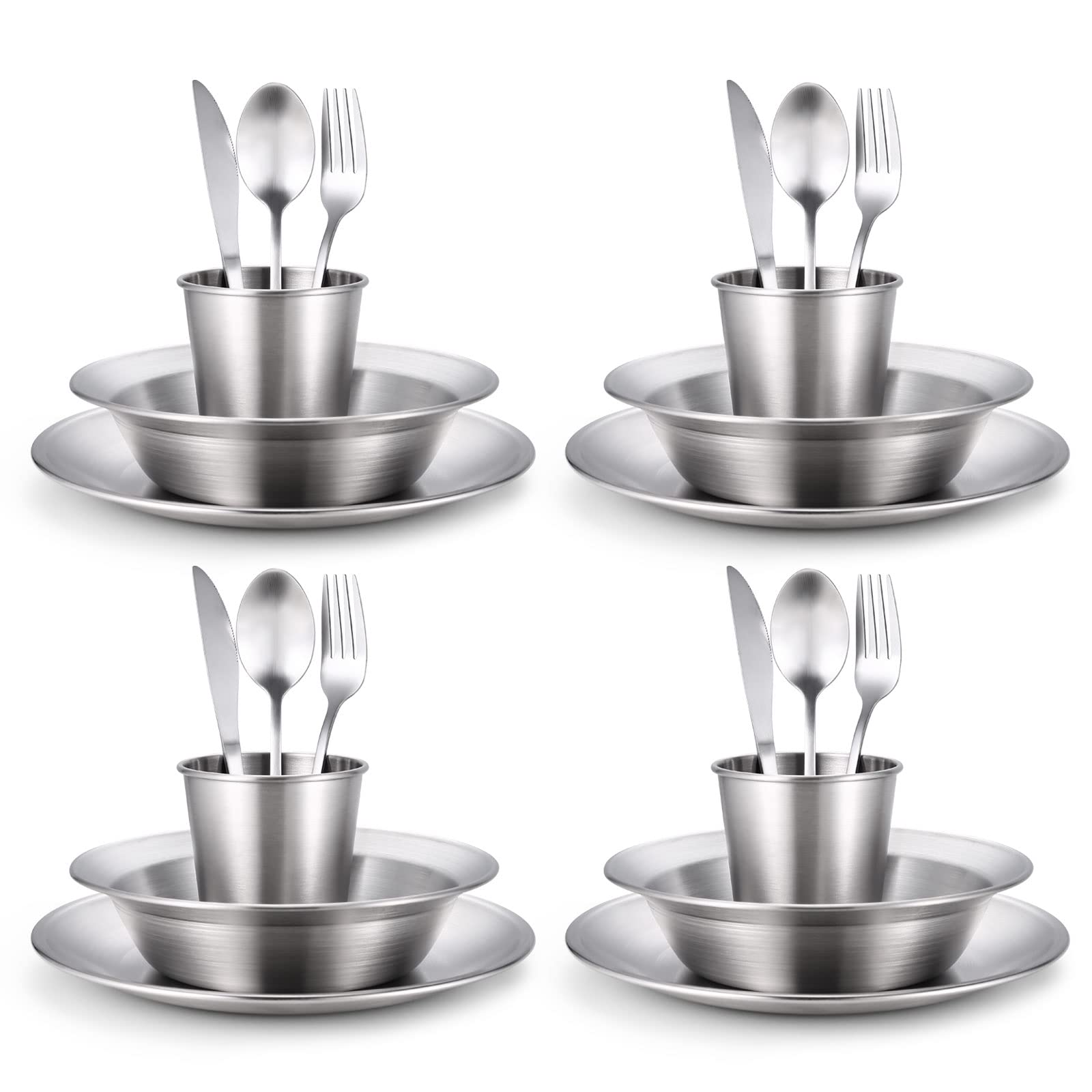 Odoland camping mess kit cups for durable outdoor hydration