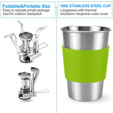 Odoland three-piece utensils for camp dining on the go