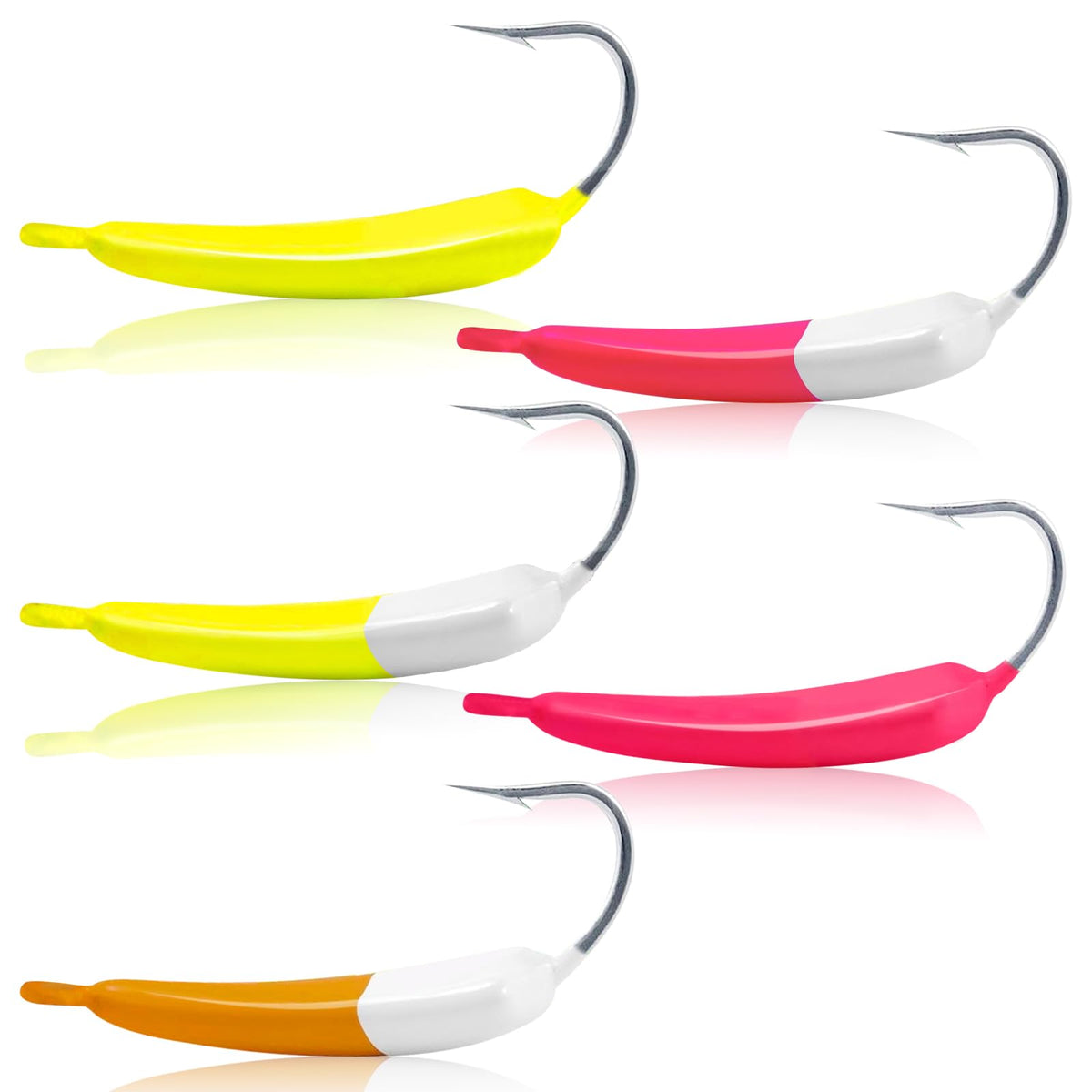 Odoor Fan Pompano Jig 3/4oz - Front view - Mixed color pack 1