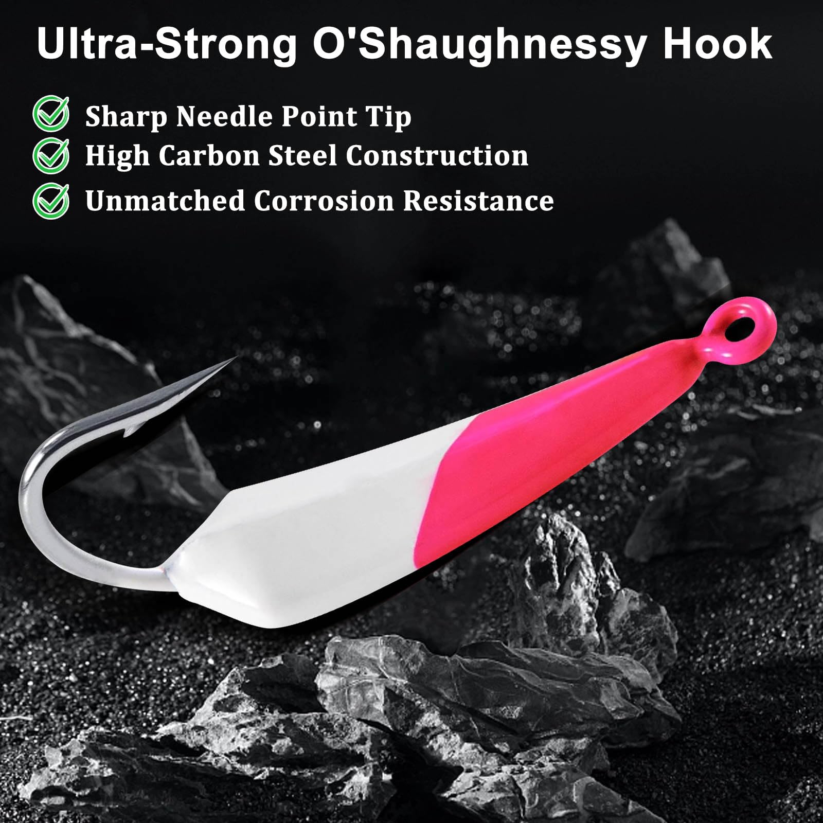 Odoor Fan Pompano Jig 3/4oz - Jig head close-up - 6