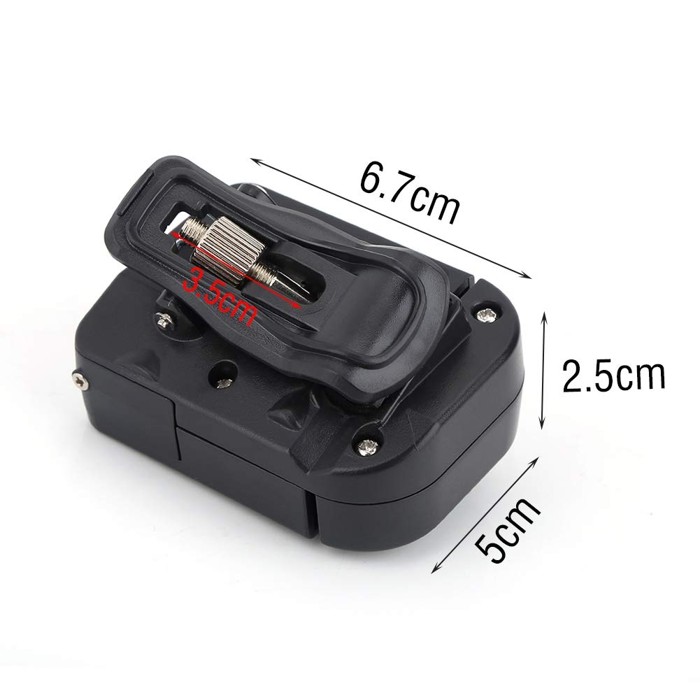 Odorkle line slot guide for smooth line passage and accuracy.